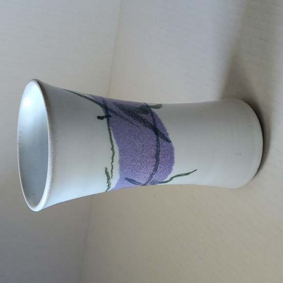 Glazed Stoneware Flower Vase Signed by RHW - Picture 4 of 10